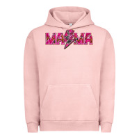 Pigment Salmon Mama neon lightning bolt mother's day Urban Hoodie - HowdyJamesFarm