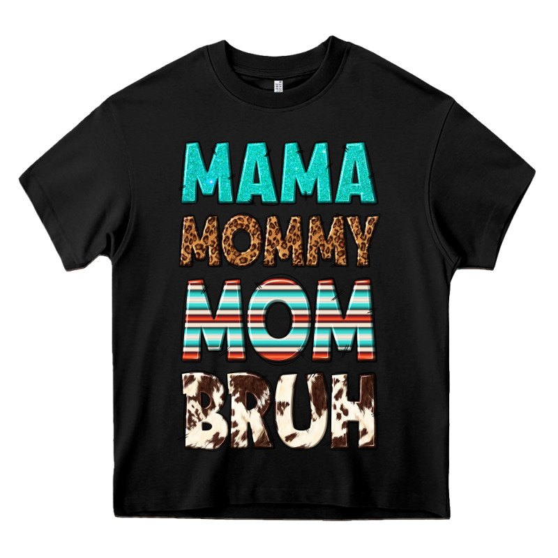 Mama Mommy Mom Bruh Heavy Core Tee by texasbilliewilder | Teevron