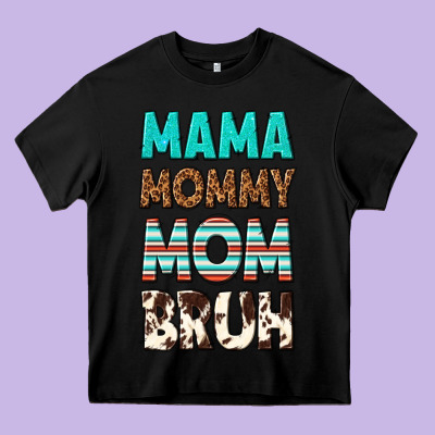Mama Mommy Mom Bruh Heavy Core Tee Designed By Texasbilliewilder