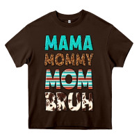 Chocolate Brown mama mommy mom bruh Heavy Core Tee - texasbilliewilder