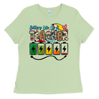 Matcha battery life of a teacher Ladies Tee - Zillion Design Studio