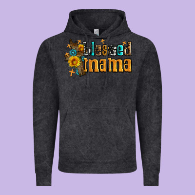Blessed Mama Vintage Hoodie Designed By Adodesignshop