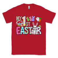 Red My 1st Easter Classic Tee - CowhideDigitalArt
