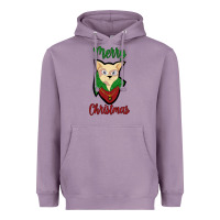 Lavender Merry Christmas Cat Heavyweight Hoodie - Bettercallsaul
