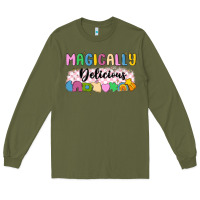 Army Green magically delicious Long Sleeve Tee - MaliasSmallBusiness