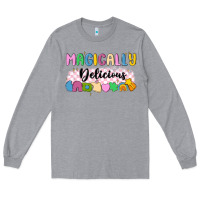 Heather Grey magically delicious Long Sleeve Tee - MaliasSmallBusiness