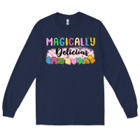 Navy magically delicious Long Sleeve Tee - MaliasSmallBusiness