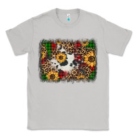 Moon Dust distressed christmas sunflowers leopard cowhide background Classic Tee - Jasminsmagicworld