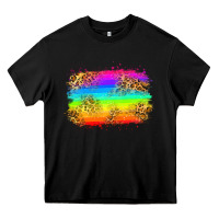 Black pride flag Heavy Core Tee - Zillion Design Studio