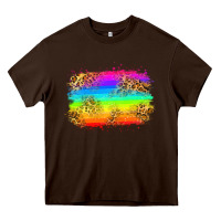 Chocolate Brown pride flag Heavy Core Tee - Zillion Design Studio