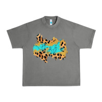 Tornado glitter leopard turquoise patch Urban Heavy Tee - AdoDesignShop