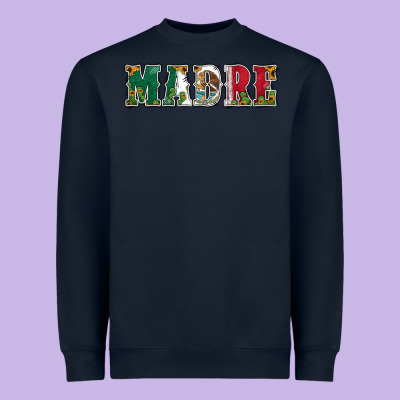 Mexican Flag Madre Heavyweight Sweatshirt Designed By Jasminsmagicworld