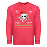 Cardinal alien ugly christmas Premium Sweatshirt - Bettercallsaul