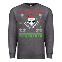 Charcoal Heather alien ugly christmas Premium Sweatshirt - Bettercallsaul