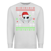 Dove Grey alien ugly christmas Premium Sweatshirt - Bettercallsaul