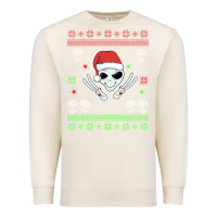 Sandshell alien ugly christmas Premium Sweatshirt - Bettercallsaul