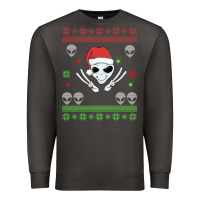 Smoke alien ugly christmas Premium Sweatshirt - Bettercallsaul