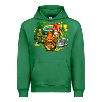 Emerald St. Patrick's Day gnomies with truck Urban Hoodie - HowdyJamesFarm
