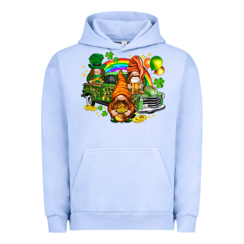 St. Patrick's Day Gnomies With Truck Urban Hoodie by HowdyJamesFarm | Teevron