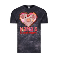 Cloud Black mama's sweetheart baby pig Vintage Tee - AdoDesignShop