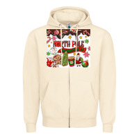 Sandshell North Pole Hot Chocolate christmas Zipper Hoodie - MaliasSmallBusiness