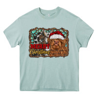 Arona merry Christmas highland cow Heavy Core Tee - RanaPortraitStore