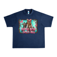 Navy mama bear sees all Urban Heavy Tee - Artiststas
