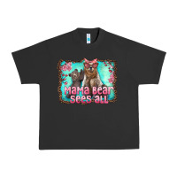 Pigment Black mama bear sees all Urban Heavy Tee - Artiststas