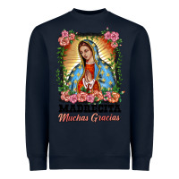 Navy madrecita muchas gracias lady of Guadalupe Heavyweight Sweatshirt - BarkalooDesign
