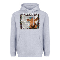 Heather Grey Between Jesus Take The Wheel I Wish A Heifer Would Heavyweight Hoodie - Bettercallsaul