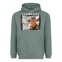 Sage Between Jesus Take The Wheel I Wish A Heifer Would Heavyweight Hoodie - Bettercallsaul