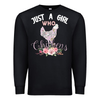 Black Just a girl who loves chickens Premium Sweatshirt - Bettercallsaul