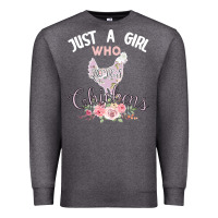 Charcoal Heather Just a girl who loves chickens Premium Sweatshirt - Bettercallsaul