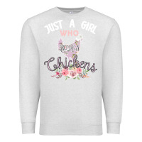 Oatmeal Heather Just a girl who loves chickens Premium Sweatshirt - Bettercallsaul