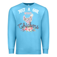 Ocean Blue Just a girl who loves chickens Premium Sweatshirt - Bettercallsaul