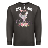 Smoke Just a girl who loves chickens Premium Sweatshirt - Bettercallsaul