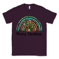 Plum merry christmas cactus rainbow Classic Tee - BarkalooDesign