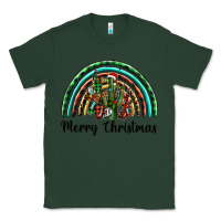 Sports Green merry christmas cactus rainbow Classic Tee - BarkalooDesign