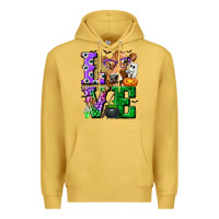 Antique Gold love cow halloween tbw Premium Hoodie - texasbilliewilder