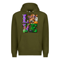 Army Green love cow halloween tbw Premium Hoodie - texasbilliewilder