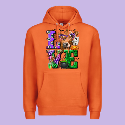 Love Cow Halloween Tbw Premium Hoodie Designed By Texasbilliewilder