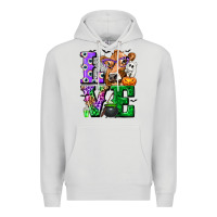 Dove Grey love cow halloween tbw Premium Hoodie - texasbilliewilder