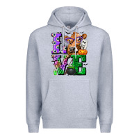 Heather Grey love cow halloween tbw Premium Hoodie - texasbilliewilder