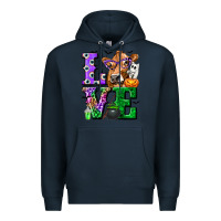 Navy love cow halloween tbw Premium Hoodie - texasbilliewilder