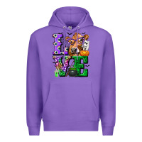 Purple love cow halloween tbw Premium Hoodie - texasbilliewilder