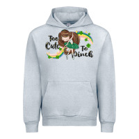Heather Grey St. Patrick' Too cute to pinch Urban Hoodie - CowGirlArtShop