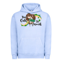 Pigment Grape Ice St. Patrick' Too cute to pinch Urban Hoodie - CowGirlArtShop