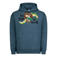 Pigment Midnight Navy St. Patrick' Too cute to pinch Urban Hoodie - CowGirlArtShop