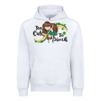 White St. Patrick' Too cute to pinch Urban Hoodie - CowGirlArtShop