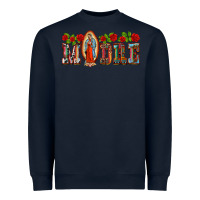 Navy madre lady of guadelupe Heavyweight Sweatshirt - BarkalooDesign